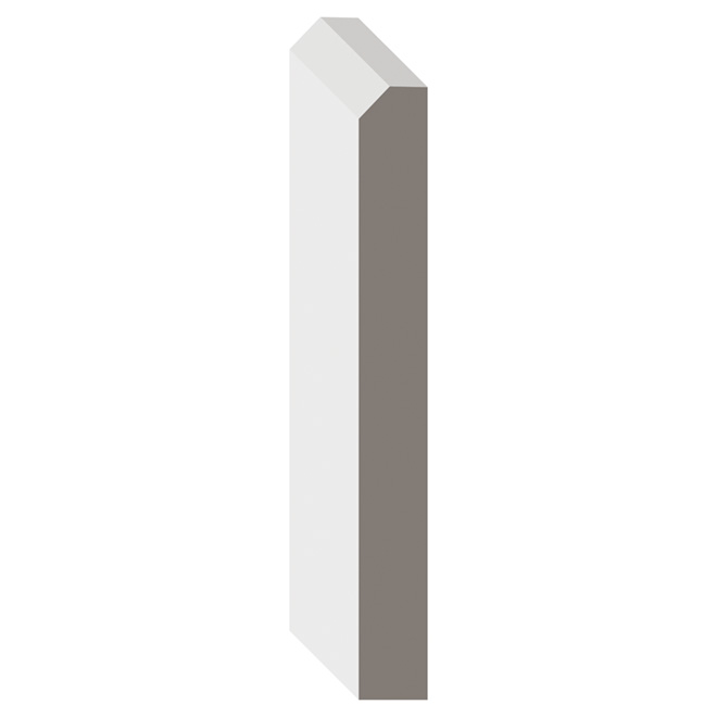 Metrie Casing - Contemporary - Primed Finish - White - 10-ft L - 10/Pack