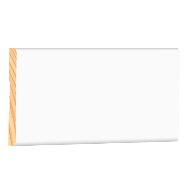 7/16-in x 2-1/4-in x 7-ft White Primed Finger Joint Pine Casing Moulding