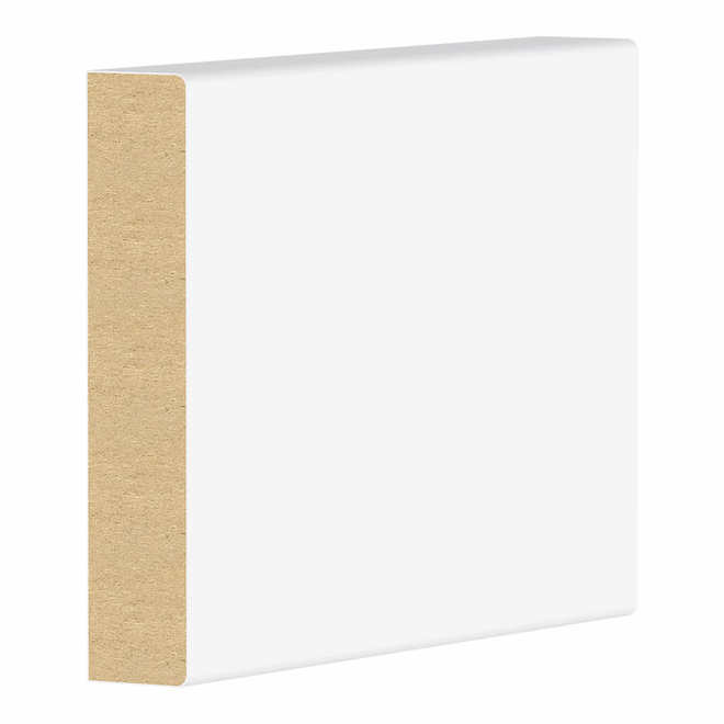0.6563-in x 3.5-in x 12-ft MDF Primed Board