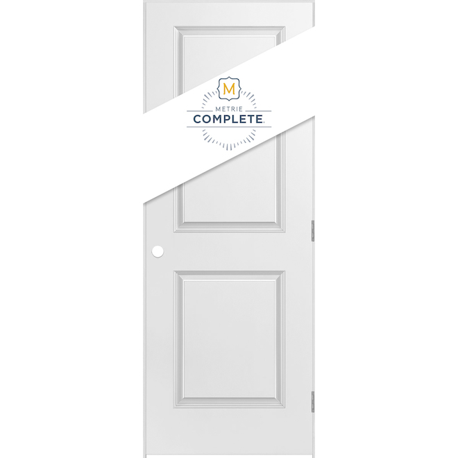 Metrie Interior Door - 2-panels - Smooth Surface - Primed Finish - 32-in x 80-in - White