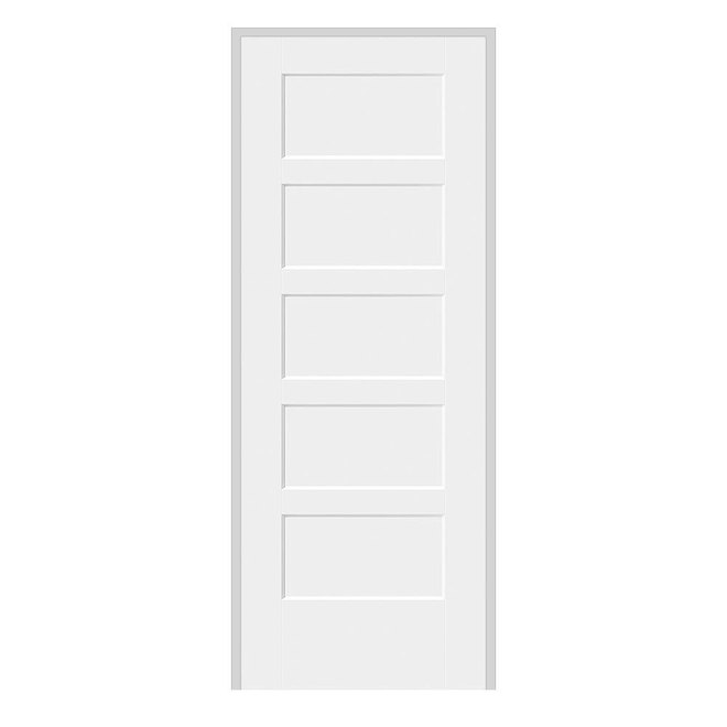 24-in x 80-in BayShore Left-Hand Primed Pre-Hung Interior Door