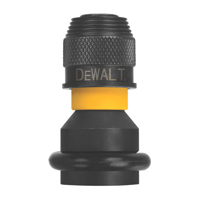 DEWALT Square-Drive Impact Driver Socket Adapter - 1/4-in Hex Shank - 2000 Torque - Quick Change