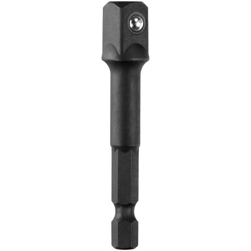 DEWALT Impact Ready Socket Adapter - 1/4-in Dia x 2 35/64-in L - Hex-Drive - Black Oxide