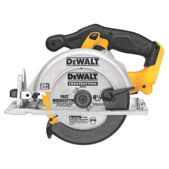 DEWALT 20 V 6 1/2-in Cordless Circular Saw - 5150 RPM - 50° Bevel Capacity - Bare Tool - (battery not included)