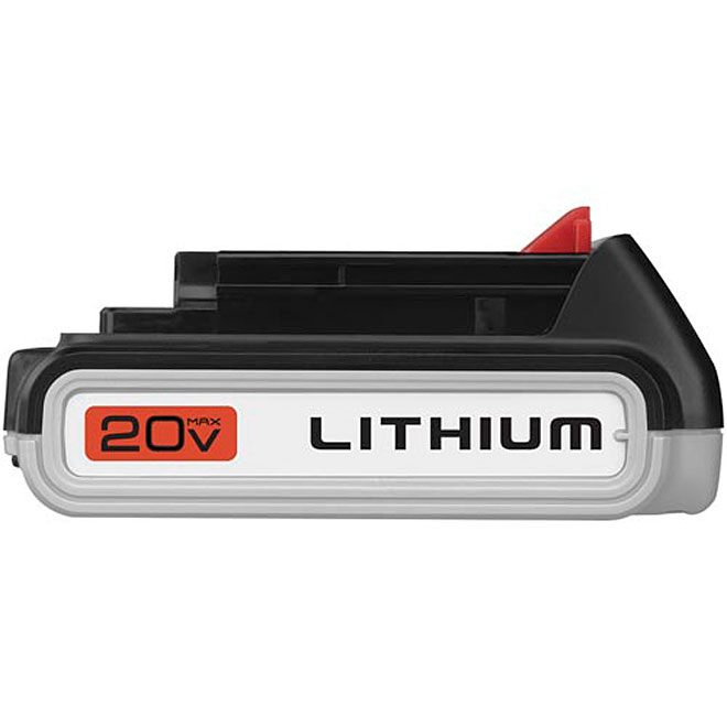 BLACK+DECKER 20-Volt Max Rechargeable Lithium Cordless Power Equipment Battery