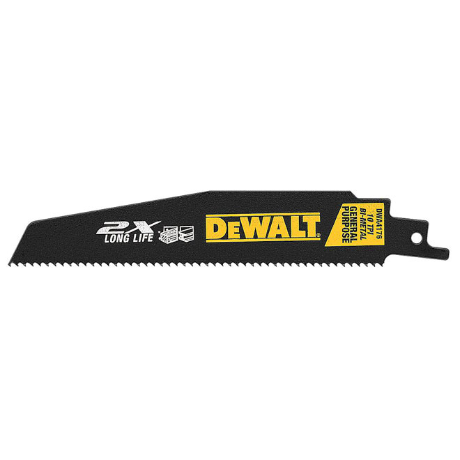 DEWALT Reciprocating Saw Blade - 10 TPI - 6' - 5-Pack