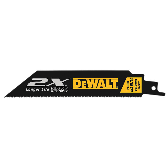 DEWALT Reciprocating Saw Blade - 14/18 TPI - 6' - 5-Pack