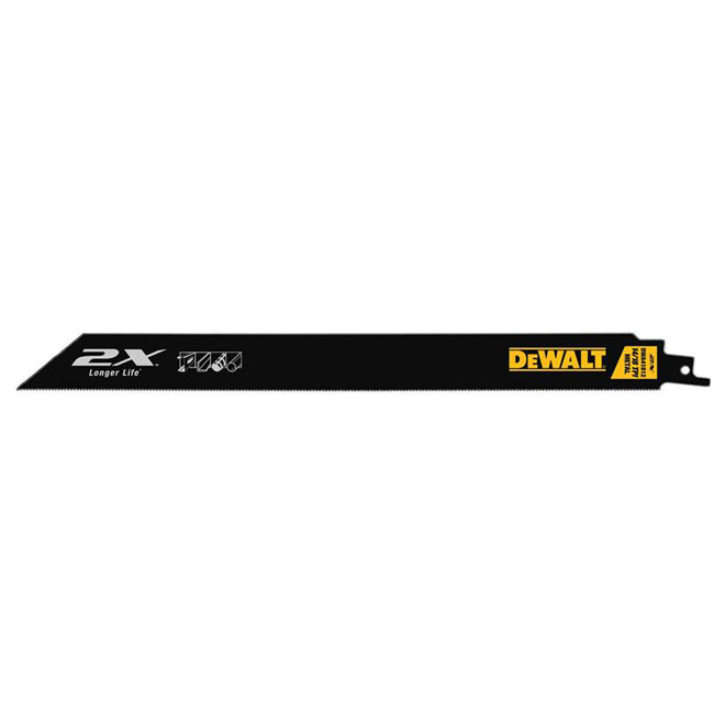 DEWALT Reciprocating Saw Blade - 14/18 TPI - 12' - 5-Pack