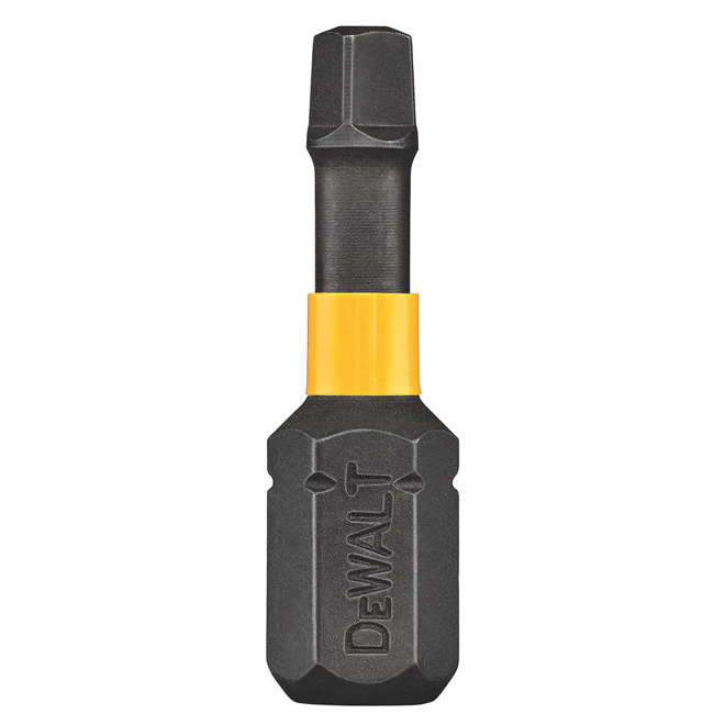 DEWALT Impact Ready Square Screwdriver Bits - Black Oxide - 1/4-in Hex Shank - #2 1-in - Pack of 2