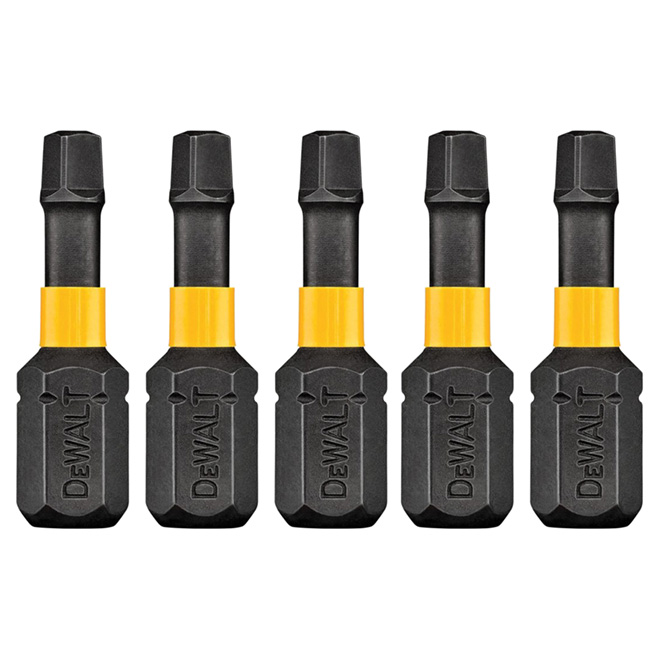 DEWALT Impact Ready Screwdriver Bit - Square Recess #3 - 1-in - Black Oxide High-Speed Steel