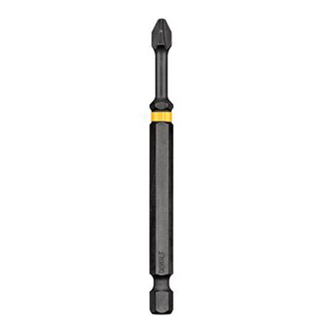 DEWALT Impact Ready Phillips Screwdriver Bit - Black Oxide - 1/4-in Hex Shank - #2 3 1/2-in