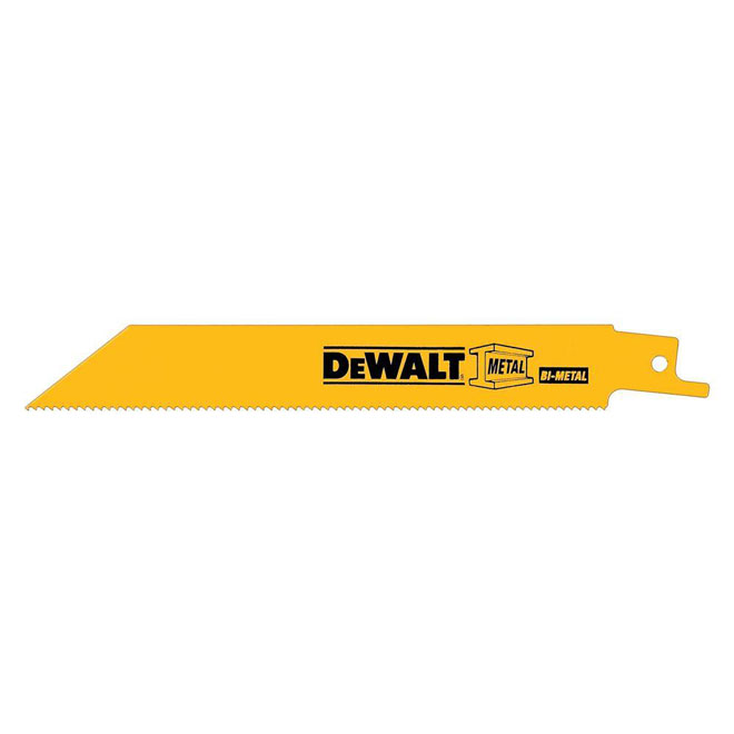 DEWALT Reciprocating Saw Blade - Bi-Metal - 12-in L - 18 TPI - Straight Back