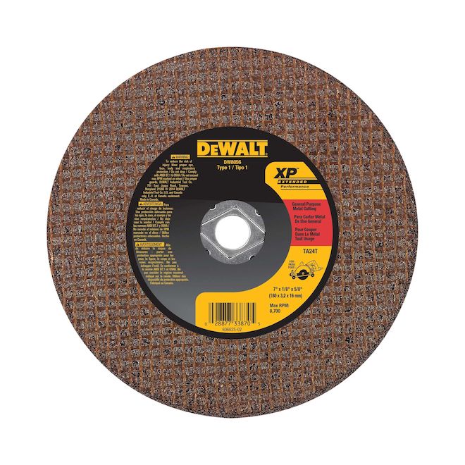 DEWALT 7-in Dry Turbo High-Performance Aluminum Oxide Circular Saw Blade