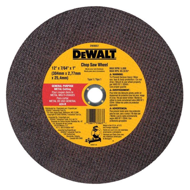 DEWALT XP 12-in Metal Chop Saw Wheel