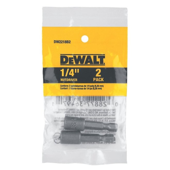 DEWALT 1/4-in Magnetic Hex Nut Driver (2-Pack)
