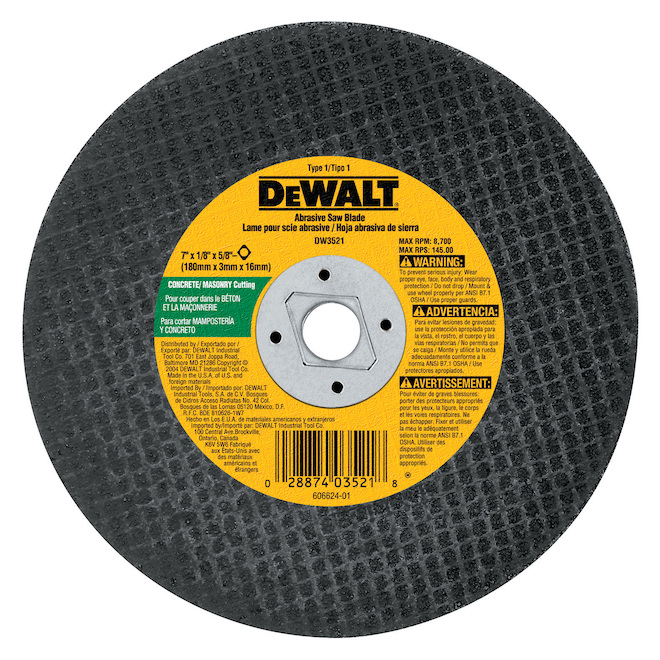 DEWALT 7-in Dry Turbo Carbide Circular Saw Blade