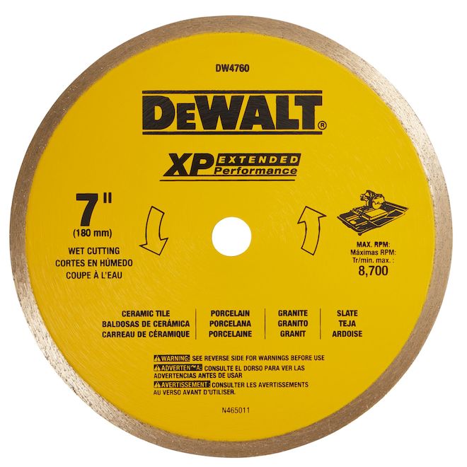 DEWALT XP 7-in Ceramic Tile Wet Diamond Blade