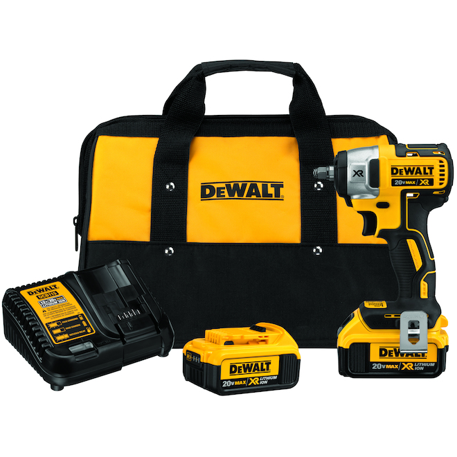 DEWALT 20-V Max XR Impact Driver Kit with Carrying Bag, Battery and Charger