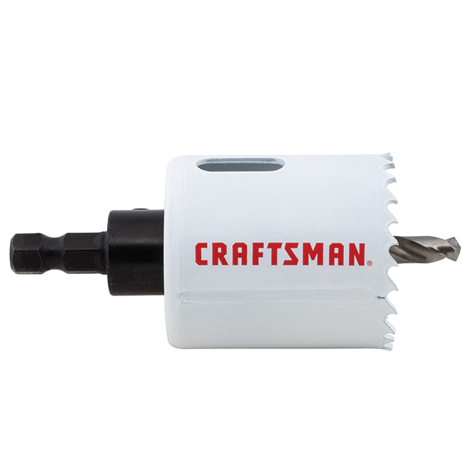CRAFTSMAN Hole Saw with Pilot Bit - 1 3/4-in dia - Bi-Metal - Arboured - White