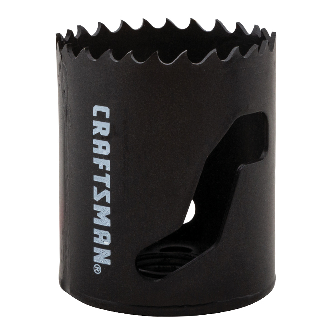 CRAFTSMAN Hole Saw - 1 3/4-in dia - Bi-Metal - Non-Arboured - Black