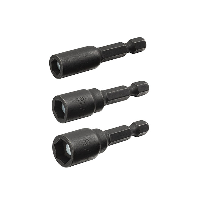CRAFTSMAN Impact Rated Nut Driver Set - 1 7/8-in - Black Oxide High-Speed Steel - Pack of 3