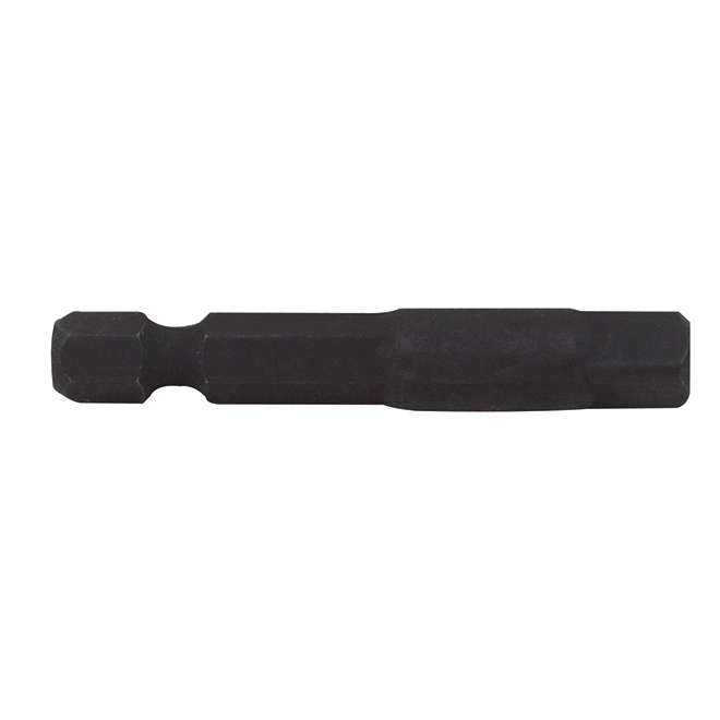 CRAFTSMAN Impact Rated Socket Adapter - 1/4-in dia x 2-in L - Hex Shank - Black