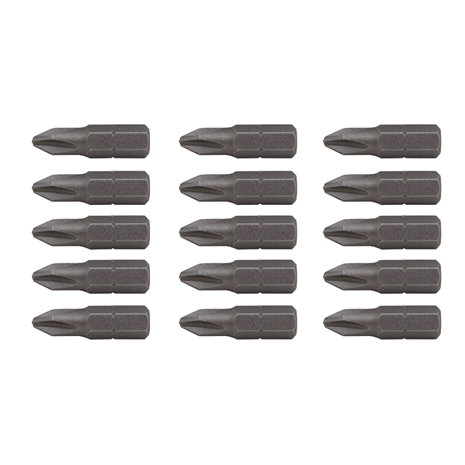 CRAFTSMAN Phillips-Head Impact Screw Drive Bits Set - #2 x 1-in L - Hex Shank - 15 Per Pack