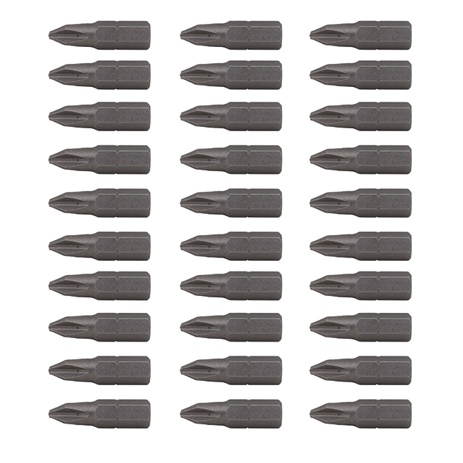 CRAFTSMAN Screwdriver Bit Set - Phillips #2 - 1-in - S2 Steel - Pack of 30