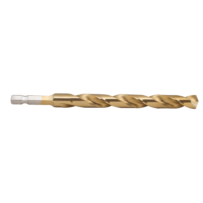 CRAFTSMAN Jobber Length Drill Bit - Titanium - Hex Shank - 5-in L