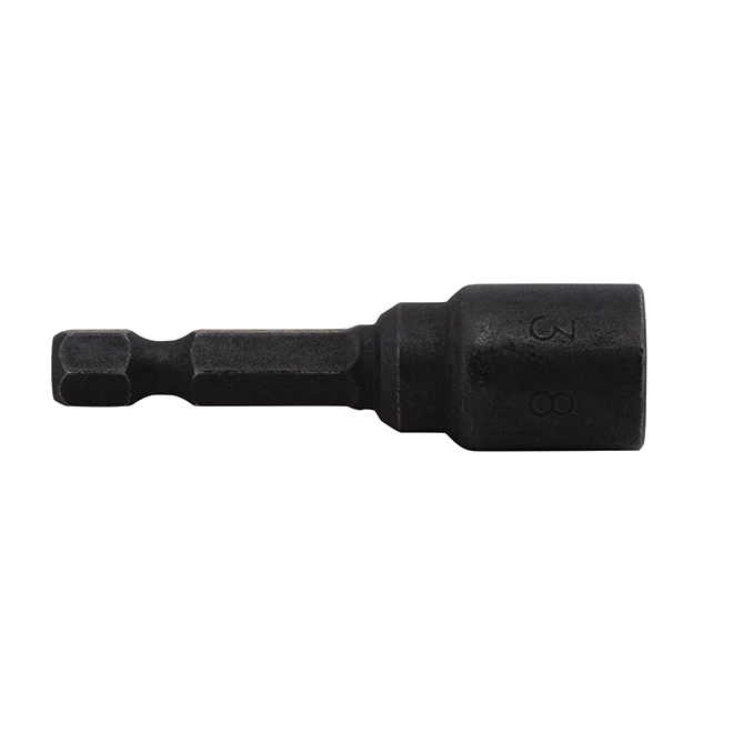CRAFTSMAN Impact Rated Nut Driver - 1 7/8-in x 3/8-in - Black Oxide High-Speed Steel