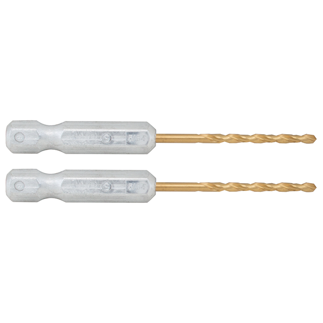 CRAFTSMAN Titanium Drill Bit - 5/64-in dia - 135-Degree Split Point - Hex Shank - 2 Per Pack