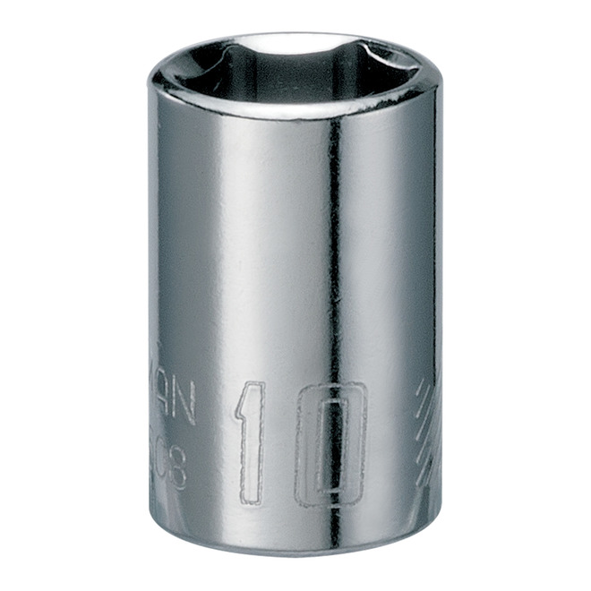 CRAFTSMAN 6-Point Deep Socket - Steel - 10 mm x 1/4-in Drive
