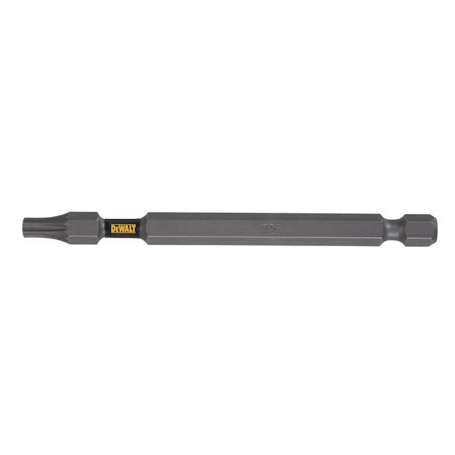 DEWALT Tough Grip - 1-Piece - 3.5-in - T25 - Torx Head - Steel - Hex Shank Screwdriver Bit