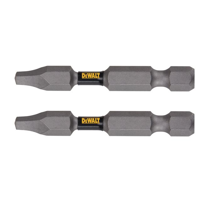 DEWALT Tough Grip - 2-Piece - 2-in - #2 - Square Head - Steel - Hex Shank Screwdriver Bit