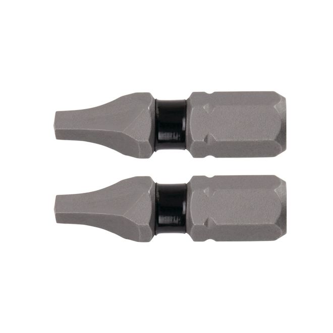 DEWALT Tough Grip - 2-Piece - 1-in - #1 - Square Head - Steel - Hex Shank Screwdriver Bit