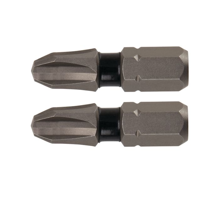 DEWALT Phillips DEWALT Tough Grip - 2-Piece - 1-in - #3 - Phillips Head - Steel - Hex Shank Screwdriver Bit