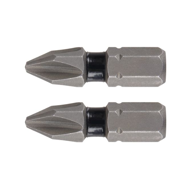 DEWALT Tough Grip - 2-Piece - 1-in - #2 - Phillips Head - Steel - Hex Shank Screwdriver Bit