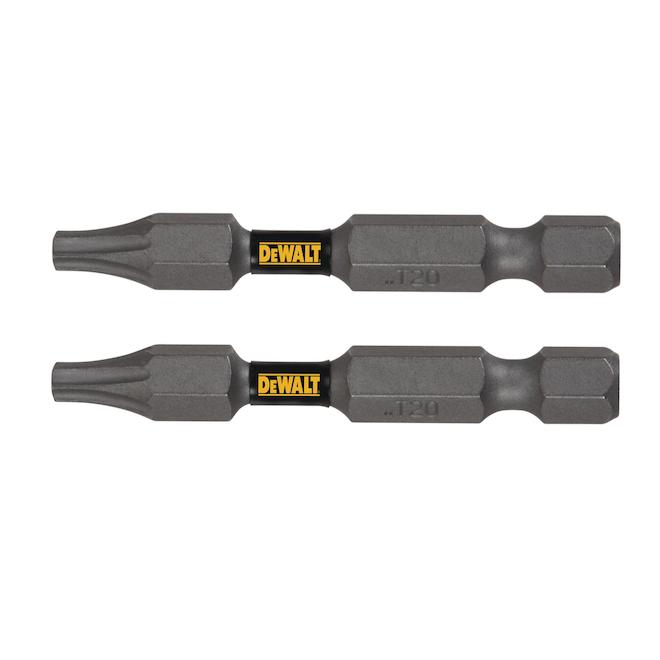 DEWALT 2-Pieces 2-in T20 Torx Screwdriver Bit Set - Black Steel