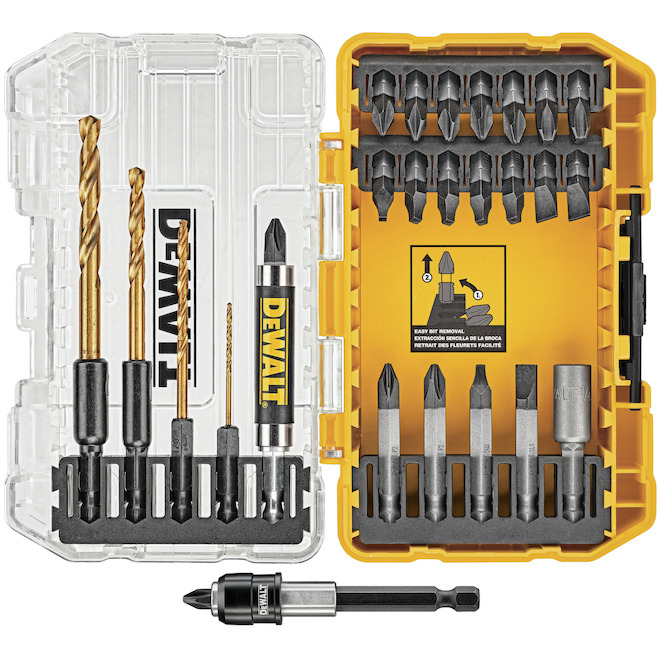 DEWALT Rapid Load Steel Screwdriver and Drill Bit Set - 27 Pieces