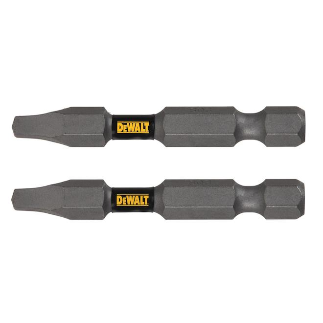 DEWALT Tough Grip 2-Piece 2-in #3 Square/Robertson Steel Screwdriver Bit