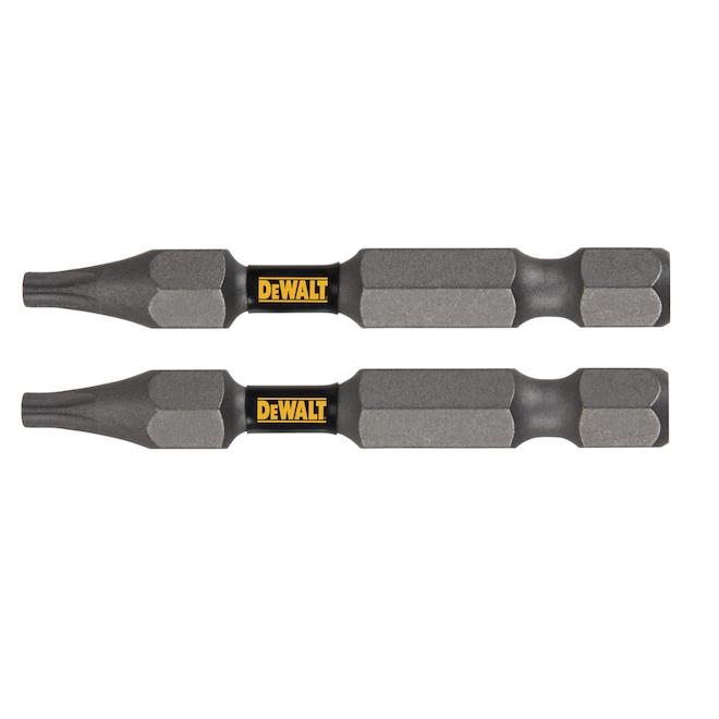 DEWALT Tough Grip 2-Piece 2-in T15 Torx Steel Screwdriver Bit