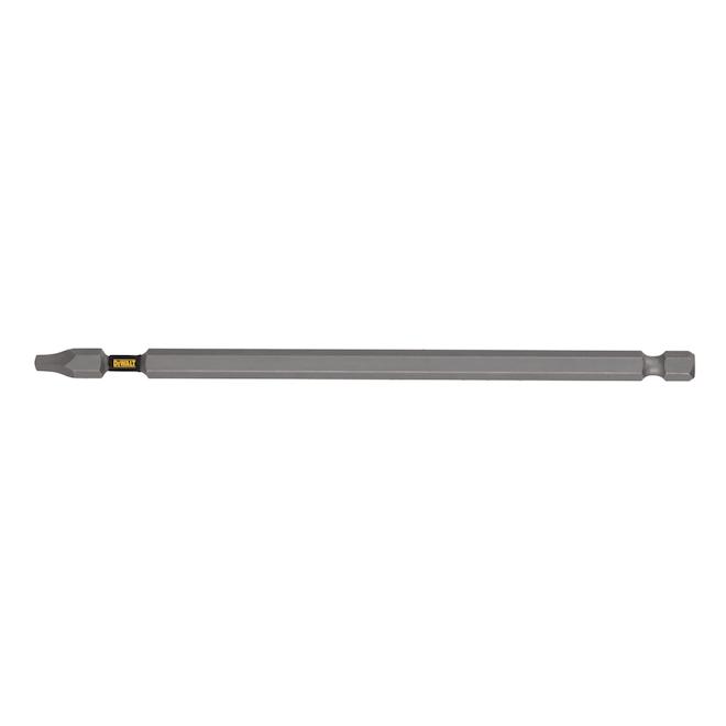 DEWALT Tough Grip 1-Piece 6-in #2 Square/Robertson Steel Screwdriver Bit