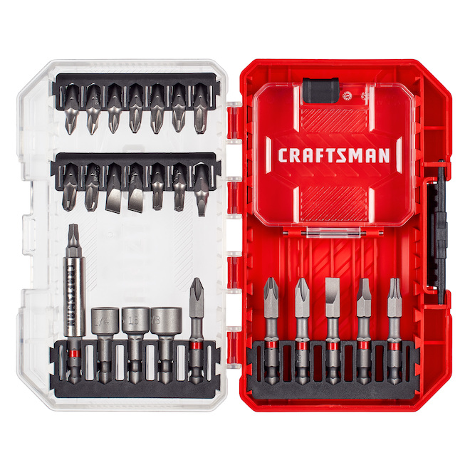 CRAFTSMAN 25-Pieces Impact Driver Steel Bit Set