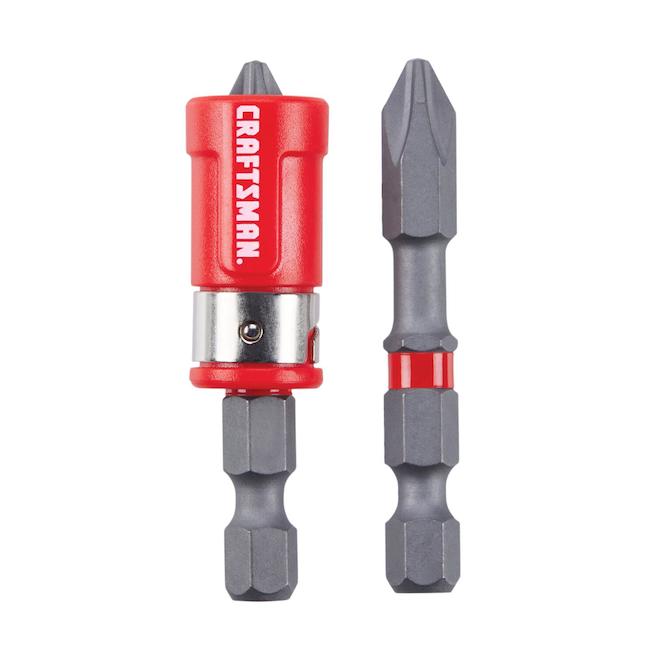 CRAFTSMAN 2-Piece 2-in #2 Phillips Steel Phillips Hex Screwdriver Bit Kit