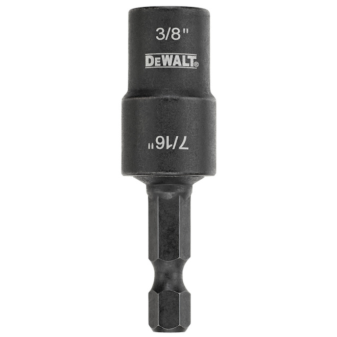 DEWALT Black Steel Magnetic Nut Driver - 3/8 x 7/16-in