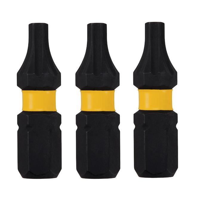 DEWALT Flextorq 3-Piece 1/4-in x 1-in Torx Impact Driver Bit