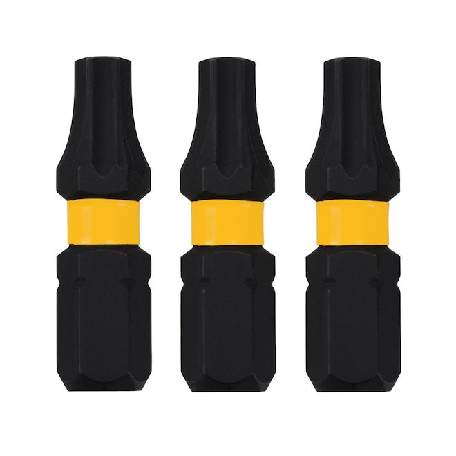 DEWALT Flextorq 3-Piece 1/4-in x 1-in Torx Impact Driver Bit