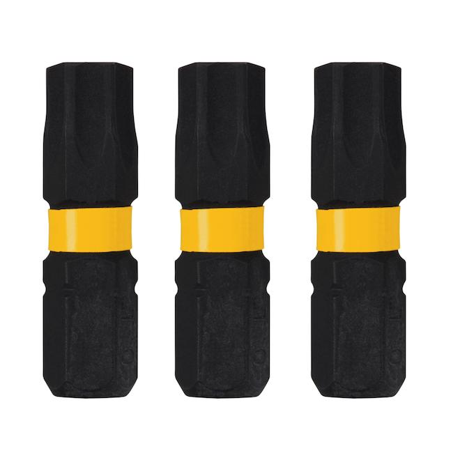 DEWALT Flextorq 3-Piece 1/4-in x 1-in Torx Impact Driver Bit