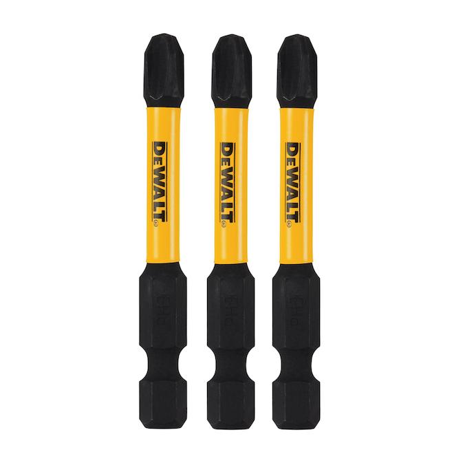 DEWALT Flextorq 3-Piece 1/4-in x 2-in Phillips Impact Driver Bit