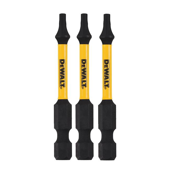 DEWALT Flextorq 3-Piece 1/4-in x 2-in Torx Impact Driver Bit
